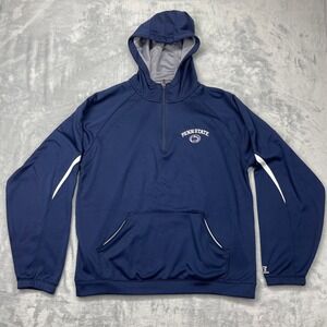 Penn State Nittany‎ Lions Russell Athletic Dri-Power Half Zip Hoodie Mens Large